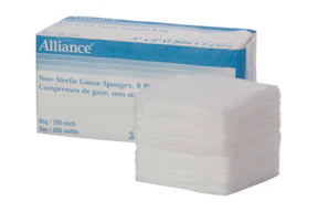 PKG/200 NON STERILE GAUZE SPONGE, 3" X 3"