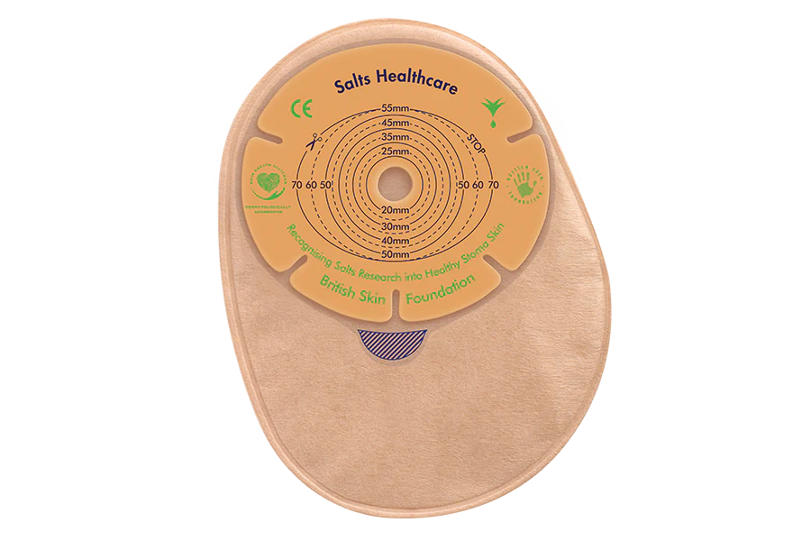 BX/30 CONFIDENCE NATURAL ADVANCE 1-PIECE CLOSED POUCH WITH FLEXFIT & ALOE-CUT TO FIT 13-70MM