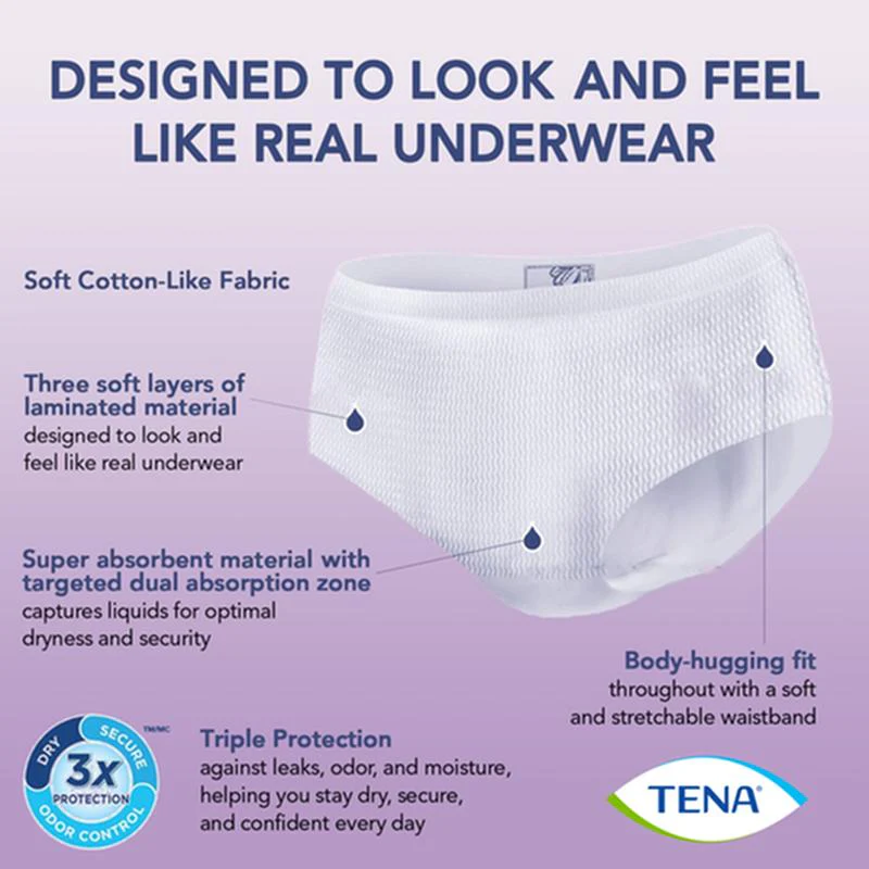 TENA® Women™ Super Plus Heavy Protective Incontinence Underwear, Super Absorbency, Small/Medium - Image 5