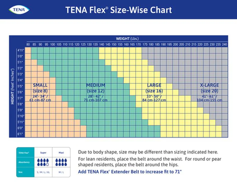 TENA® ProSkin™ Flex Super Brief, Maximum Absorbency, Size 8/Small - Image 4