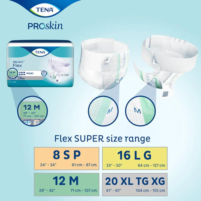 TENA® ProSkin™ Flex Super Brief, Maximum Absorbency, Size 12/Medium - Image 3
