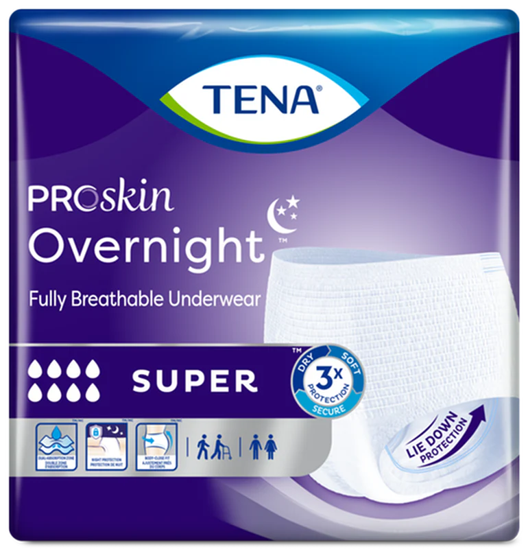 TENA® Overnight™ Super Protective Incontinence Underwear, Overnight Absorbency, Large