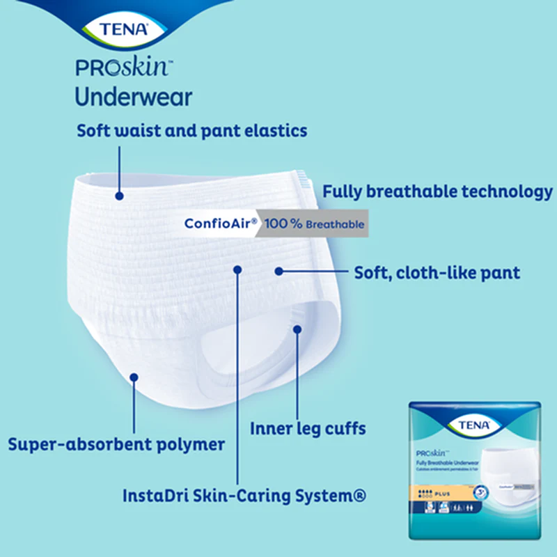 TENA® Plus Protective Incontinence Underwear, Plus Absorbency,  X-Large - Image 4