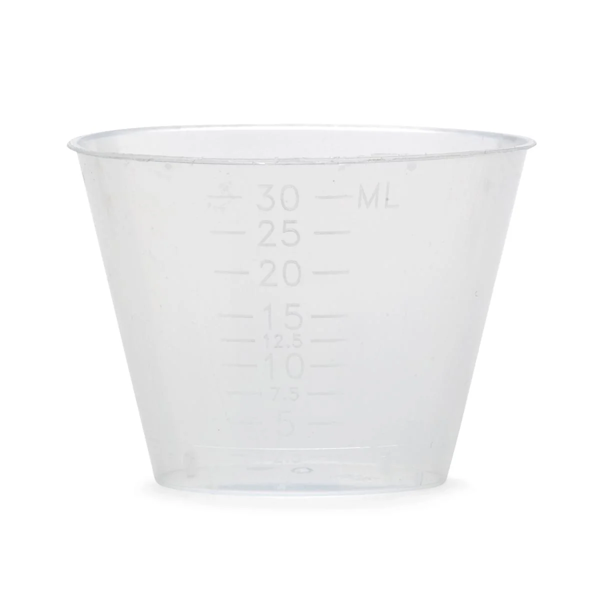PK/100  GRADUATED PLASTIC MEDICINE CUPS, 1OZ