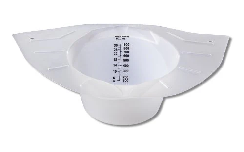 CS/100  PLASTIC SPECIMEN CONTAINER, 800CC WHITE, W/O COVER (MEXICAN HAT)