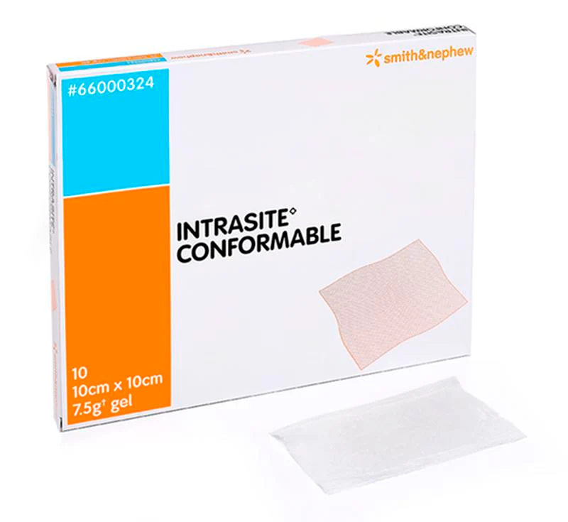 BX/10 INTRASITE CONFORMABLE HYDROGEL DRESSING, SIZE 10CM X 20CM
