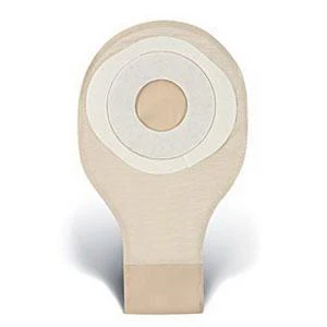 ActiveLife® One-Piece Stomahesive® Skin Barrier, Pre-Cut Stoma Opening 1/4" (32mm), Drainable Pouch, Opaque 10" (25.4cm), Tail Clip - Box of 20