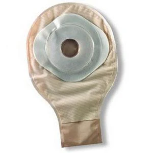 ActiveLife® One-Piece Stomahesive® Skin Barrier, Pre-Cut Stoma Opening 2" (50mm), Drainable Pouch, Opaque 10" (25.4cm), Tail Clip - Box of 20