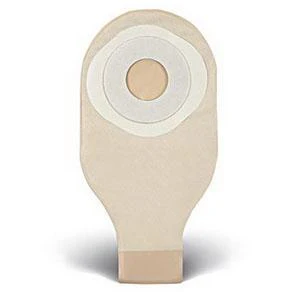 ActiveLife® One-Piece Stomahesive® Skin Barrier, Pre-Cut Stoma Opening 3/4" (19mm), Drainable Pouch, Opaque 12" (30.5cm), Tail Clip - Box of 20