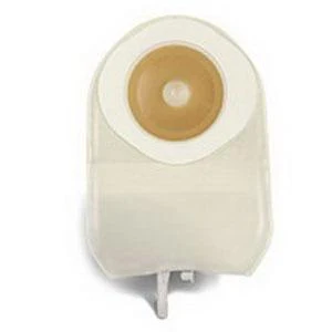 ActiveLife® One-Piece Durahesive® Skin Barrier, Pre-Cut Stoma Opening 1" (25mm), Urostomy Pouch, Transparent 9" (23cm), Bendable Tap - Box of 10