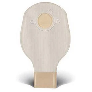 Natura® Two-Piece Drainable Pouch, Flange 1-1/4" (32mm), Opaque 10" (25.4cm), Tail Clip - Box of 10