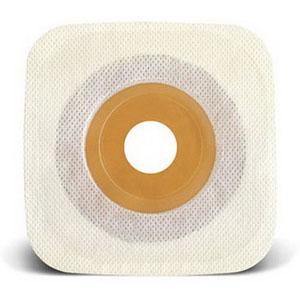 Esteem synergy® Stomahesive® Skin Barrier, 4" x 4" (10cm x 10cm) White, Pre-Cut Stoma Opening 1-3/8" (35mm) - Box of 10