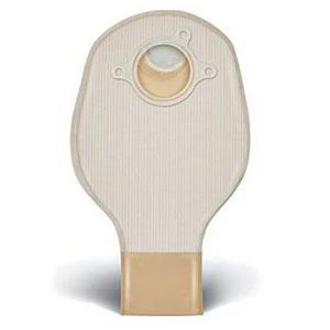 Natura® Two-Piece Drainable Pouch, Flange 1-3/4" (45mm), Opaque 10" (25.4cm), Tail Clip - Box of 20