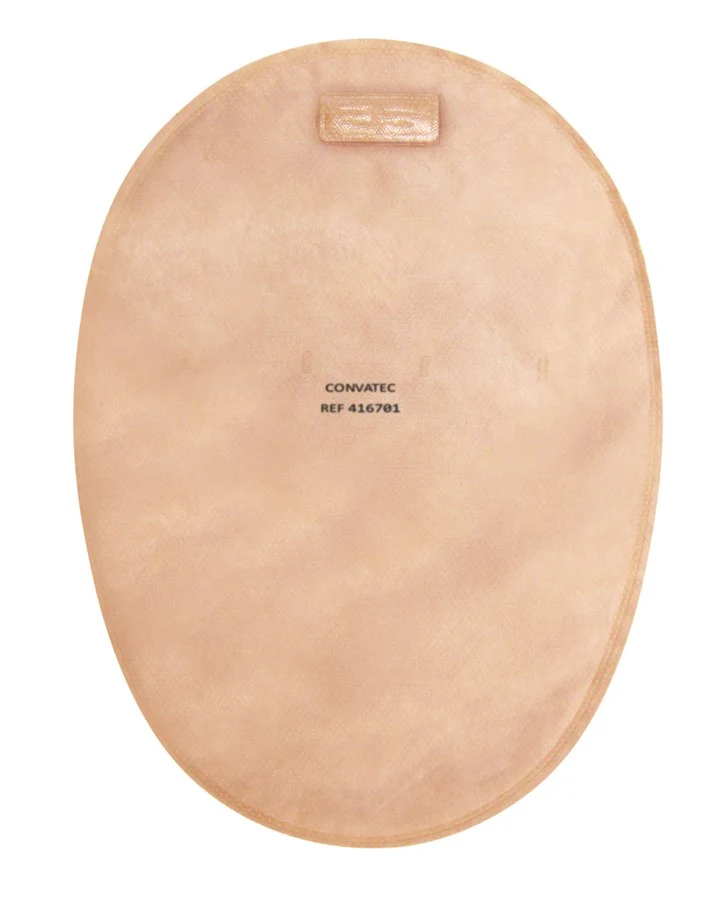 Esteem®+ One-Piece Stomahesive® Skin Barrier, Pre-Cut Stoma Opening , Closed Pouch, Transparent 8" (20.3cm) - Box of 30