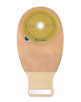 Esteem®+ One-Piece Stomahesive® Skin Barrier, Pre-Cut Stoma Opening 1-3/8" (35mm), Drainable Pouch, Opaque 12" (30.5cm), InvisiClose® - Box of 10