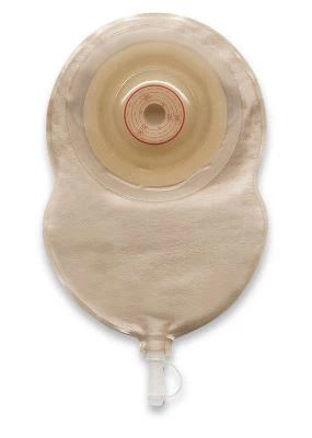 Esteem®+ Flex Convex Hydrocolloid Skin Barrier, Cut-to-Fit Stoma Opening , Urostomy Pouch, Opaque with Easy-View Window 7-2/3" (19.5cm), Soft-Tap - Box of 10