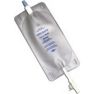 EA/1 URO-SAFE DISPOSABLE VINYL LEG BAG WITH THUMB CLAMP, SIZE 18 OZ (MEDIUM)